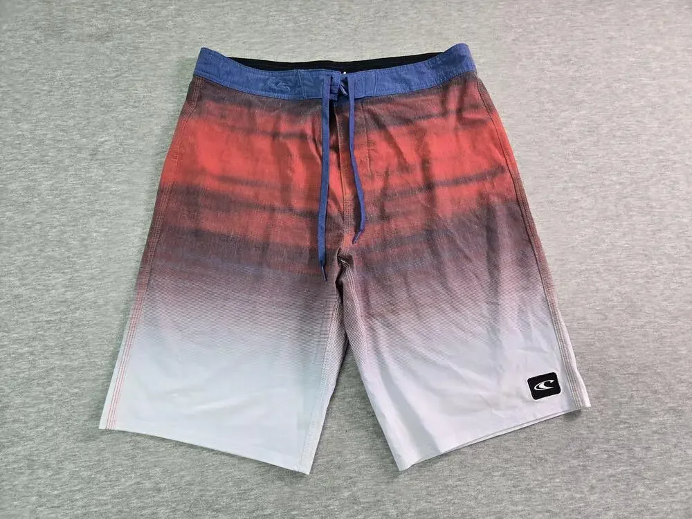 O'Neill Shorts Mens 32 Multicolor Ombré Board Swim Trunks Quick Dry